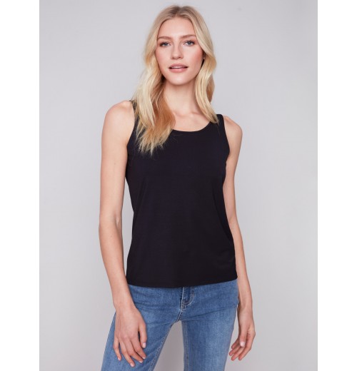 Reversible Bamboo Cami - Black