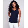 Reversible Bamboo Cami - Navy