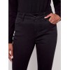 Twill Pants with Side Zipper - Black