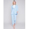 Blazer with Ruched Back - Sky