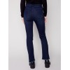 Bootcut Jeans with Asymmetrical Fringed Hem - Blue Black