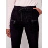 Corduroy Jogger Pants - Black