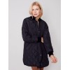 Long Quilted Puffer Jacket - Black