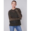 Plush Net Stitch Sweater - Spruce