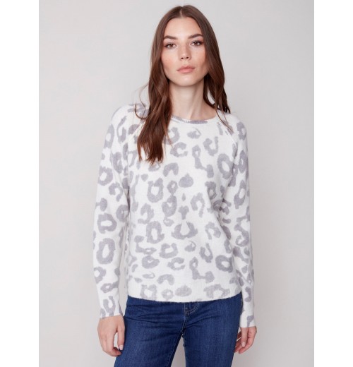 Reversible Animal Print Sweater - Animal