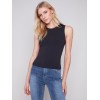 Sleeveless Super Stretch Top - Black