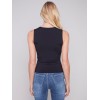 Sleeveless Super Stretch Top - Black