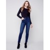 Soft Stretch Skinny Jeans - Blue Black