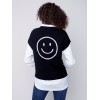 Sweater Vest with Smiley Detail - Smiley