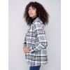 Tailored Plaid Blazer - Black & Cream