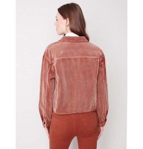 Washed-Out Corduroy Jacket - Cinnamon