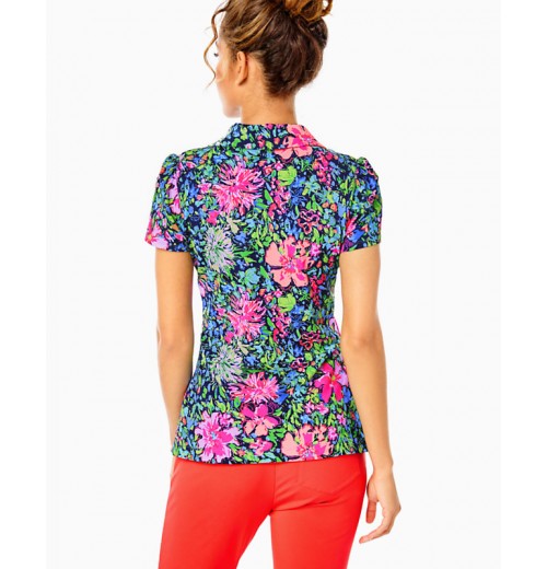 UPF 50+ Luxletic Frida Puff Sleeve Polo