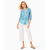 Sea View Linen Button Down Top