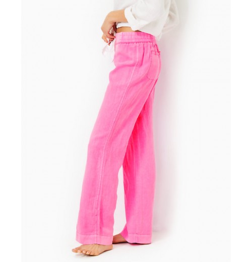 32&quot; Deri Linen Palazzo Pant