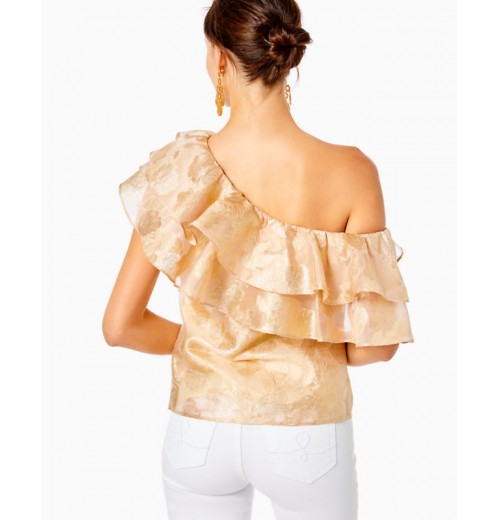 Trixie One-Shoulder Ruffle Top