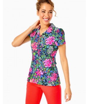 UPF 50+ Luxletic Frida Puff Sleeve Polo