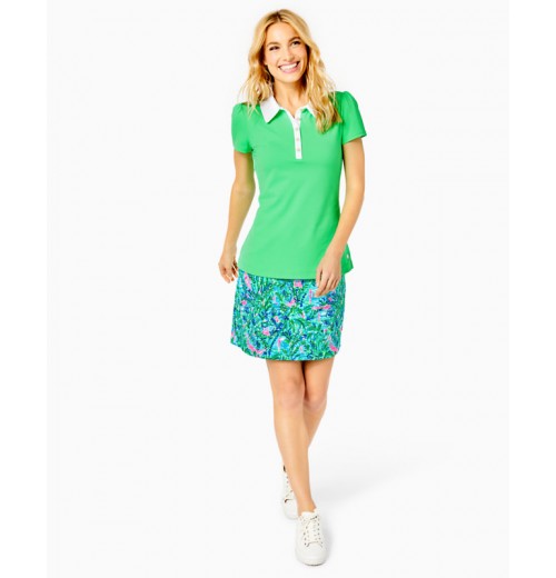 UPF 50+ Luxletic Frida Puff Sleeve Polo