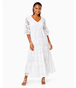 Breanne Eyelet Maxi Dress