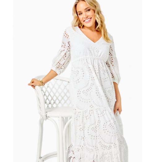 Breanne Eyelet Maxi Dress