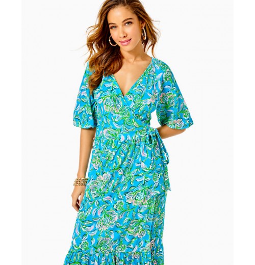 Brantley Midi Wrap Dress